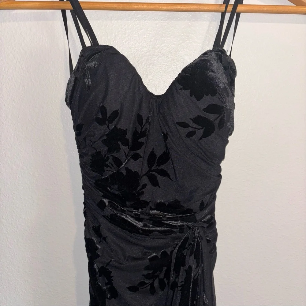 BCX Black Ruched Mini HOMECOMING/cocktail Dress Size XS - Picture 3 of 13